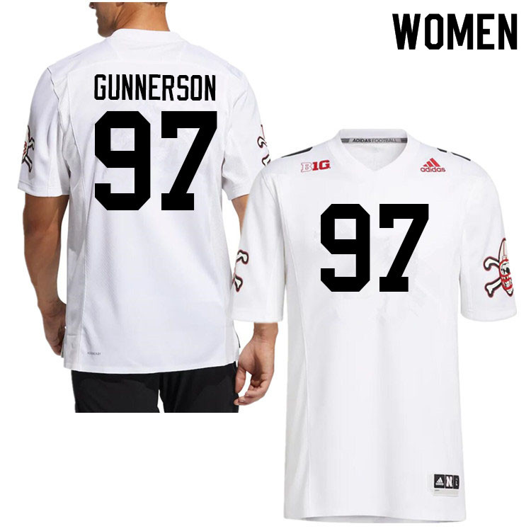 Women #97 Blaise Gunnerson Nebraska Cornhuskers College Football Jerseys Sale-Strategy